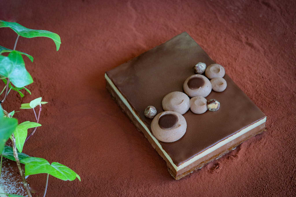 Pâtisserie au chocolat, Royal chocolat et crème brûlée pour 6-8 personnes.